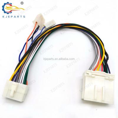 China Automotive 14pin Automotive Mitsubishi ISO Audio Connector To 18Pin Connector Wire Harness for sale