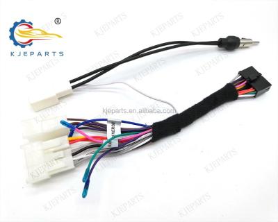 China Automotive 10Pin 6 Pin Male Connector to Black 20Pin Connector with Antenna Wiring Harness for Toyota Car Audio Video System for sale