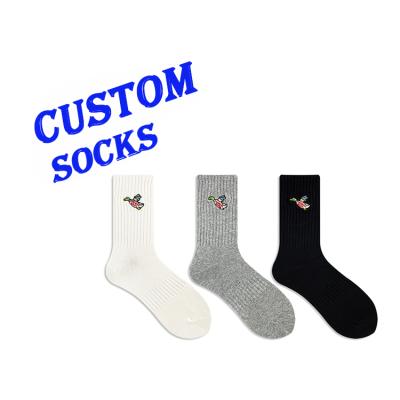 China 2021 fashion high quality designer Cartoons Bulk Sports bangs famous brands Duck Custom Socks made human for sale