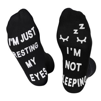 China Breathable If You Can Read This I Am Not Sleep Custom Non Slip Letter Jars Novelty Anti Slip Letter Jars Funny for sale