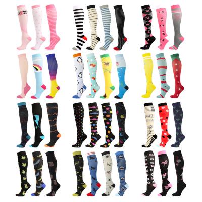 China 20-30mmhg Sports QUICK DRY Custom Medical Knee High Running Recycling Nurse Football Compression Socks for sale