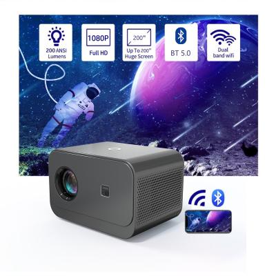 China Electric Focus LED+LCD HDMI Projector 200 lumen, Ondersteuning ((IR) Infrarood en 2.4G draadloze besturing Te koop