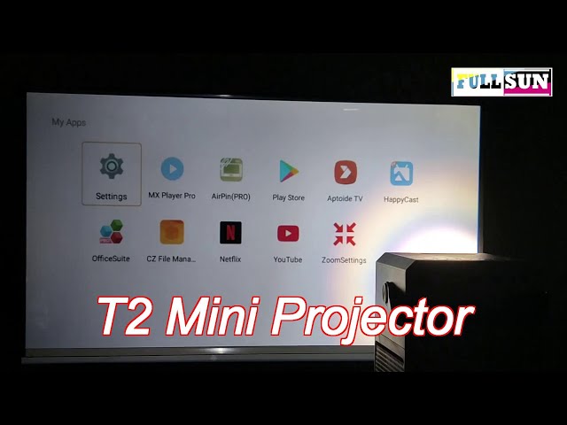 Home Theater T2 Mini Projector Android Led 4K Portable Ac100-240V