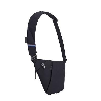 China New Fashion Wholesale Waterproof Front Chest Pack Nylon Sling Bag Men Shoulder Bag Women Cross - Body Messenger Bag for sale