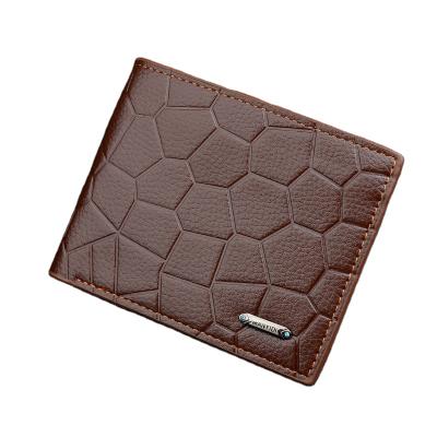 China PU Leather Male Wallet Men Wallet Casual Simple Stylish Short Clutch Waterproof Wholesale Small Purse for sale