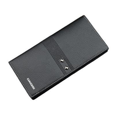 China Waterproof Custom Short PU Cloth Leather Money Clip Classic Durable Men's Wallet for sale