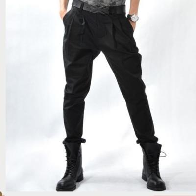 China New fashion men's big pants Korean men's small foot harem pants custom men's wear pants breathable casual pants boots pants for sale