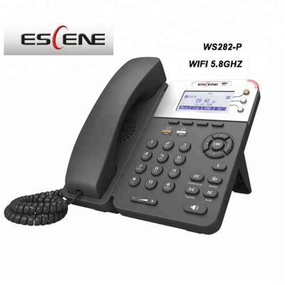 China SIP VoIP Phone Escene WS282-P WIFI 5.8GHz 3 Count PSI Graphic LCD Display WS282-P for sale