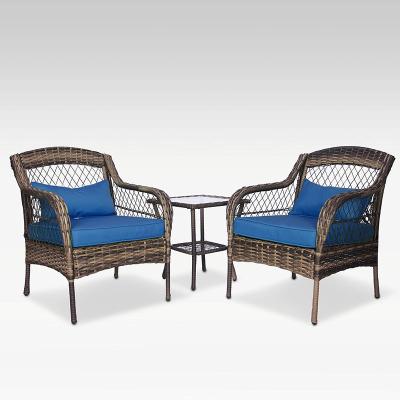 China Durable Wholesale Table And Chair Rattan Chair Leisure Balcony Chair for sale