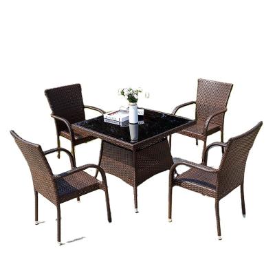 China Modern outdoor patio furniture garden table and chairs rattan furniture for sale