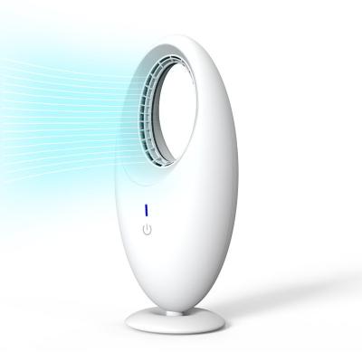 China Rechargeable USB Electric Fan Smart Cooling Bladeless Desk Fan for Garage and Home for sale