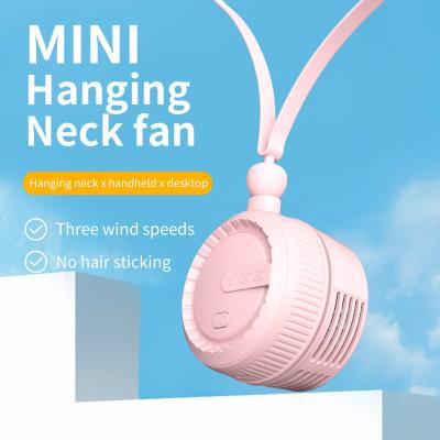 China Neck Wearable Portable Hanging Neck Fan with High Wind Capacity and DC5V Power Supply for sale