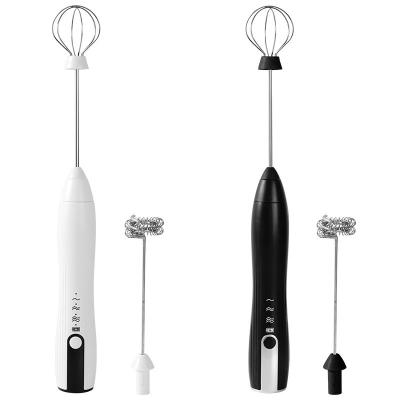 China 800mAh Battery Capacity 304 Stainless Steel Handheld Egg Beater for Kitchen Coffee for sale