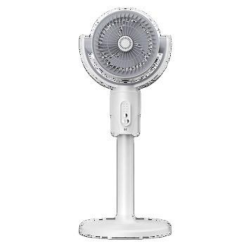 China 24.5*24CM Tower Pedestal Fans USB Charging Smart Timing Shaking Head Air Circulation Fan for sale