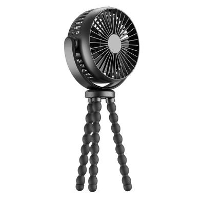 China Mini Cooling Fan for Baby Portable 3 Rotary Vane Stroller Fan Clip-on USB Rechargeable for sale