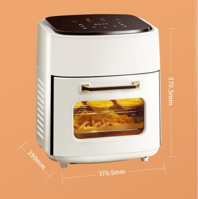 China NO App-Controlled 1400W Stainless Steel Air Fryer Toaster Oven with Visible Window for sale