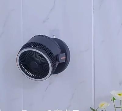 China 5V Household Bathroom Kitchen Wall Fan Wall Hung Shaking Head Wind Air Circulation Fan for sale