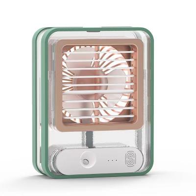 China USB Power Source Portable Mini Air Cooler Fan for Desk Table Water Mist Outdoor Fans 2pics for sale