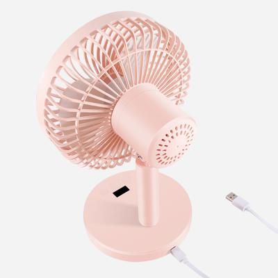 China Silk Screen Printed Plastic Table Fan for Bathroom and USB Air Circulation System for sale