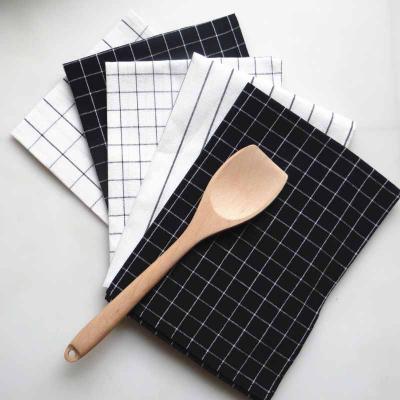 China Modern 6pcs/lot Cotton Kitchen Napkin Tea Towel Photography Props Universal Dish Cloth for sale