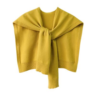 China Fashion Popular Korean Style Shawl Pashmina Warm Simple Female Outdoor Travel Collar Soft Knitted Casual Neck Wraps Scarf for sale