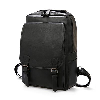 China Fashion Casual Backpacks Waterproof Shoulder Bags Travel Bookbag Quality PU Leather Laptop for Student Men Women for sale