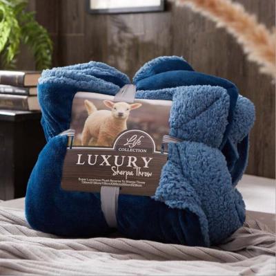 China Simply All Season Sherpa Fleece Lamb Blankets Quilting Kids Comforter Bed Linen Fluffy Plaid for sale