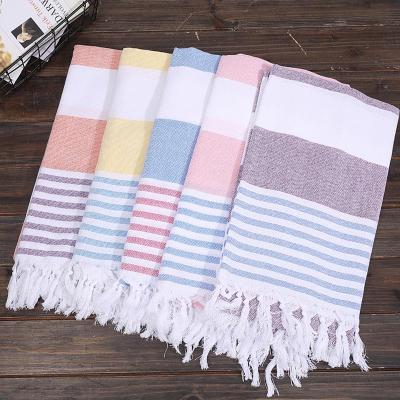 China Outdoor Beach Beach Shawl Women Bathing Surfing Scarf Manta With Tassel Turbans for sale