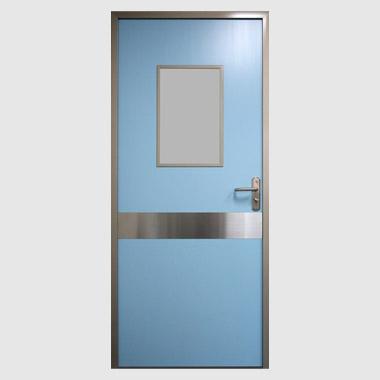 China Airtight Fire Protection Single Door For Clean Room And Hospital With Viewing Window for sale