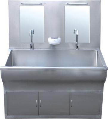 China Customization Hospital Equipment Linear Stainless Steel Hand Wash Sink for sale