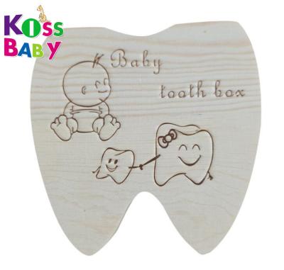 China Hot Selling Innovative Milk Teeth For Kids Wooden Box Organizer Milk Tooth Keepsake Baby Gifts Birthday Gifts for sale