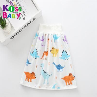 China Baby Diaper Skirt Printed Cotton Fabric Sheer Training Diapers Soft And Breathable Anti-leakage Waterproof Breathable For Night Sleep for sale