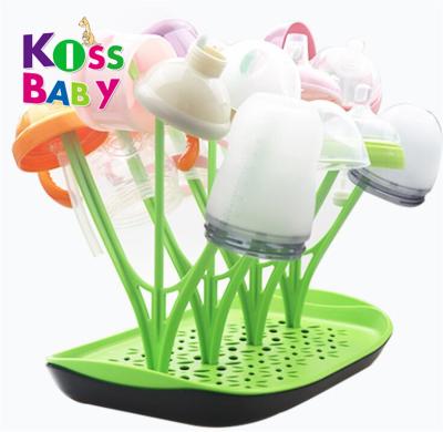 China 2020 New Design Baby Products Foldable Plastic Baby Water Milk Bottle PP Space Saving Portable Dryer Drying Rack for sale