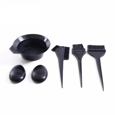 China New 5Pcs/Set Hair Salon PLASTIC Hair Coloring Brushes Tool Kit Hair Dye Brushes Bowl Comb Dye Tint and Bowl Set for sale