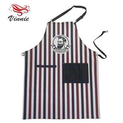 China Barber Apron Anti-static Barber Apron Waterproof Dye Hair Shawl Salon Hairdressing Cape Waterproof PU Leather Apron for sale