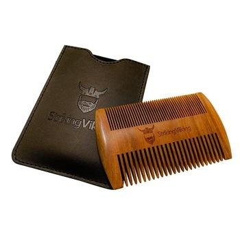 China Home Eco - Friendly Beard Comb Wood With Pocket Set for sale