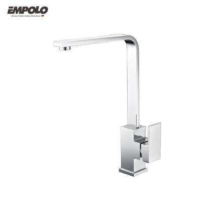 China Empolo Kitchen Faucet Modern Solid Brass Single Hole Kitchen Sink Faucet Single Handle Commercial for sale