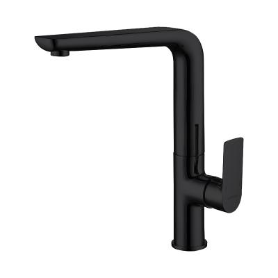 China Matte Black Copper Stylish Kitchen Sink Faucet Mixer Tap Low Price Durable Modern Kitchen Faucet for sale