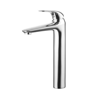 China Modern New Design Bathroom Sink Faucet Lead Free Mixer Tap High Basin Brass Tall Faucet For Vanity à venda