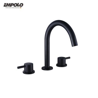 중국 Empolo Brass Faucet Deck Mounted Basin Faucet Three Holes Bathroom Basin Mixer Series Metered Faucet Faucets 판매용