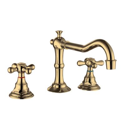 China Vintage Faucets Antique Kitchen Faucet Basin Faucet Bathroom Water Silver Mixer Metered Brass Faucet for sale