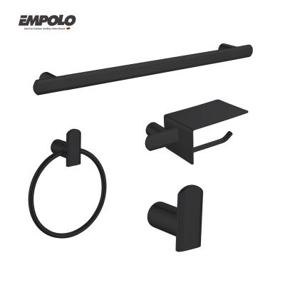 China Viable Unique Brass Bathroom Accessories Set Bathroom Accessories Fittings Room Fittings Black Bath Matte for sale