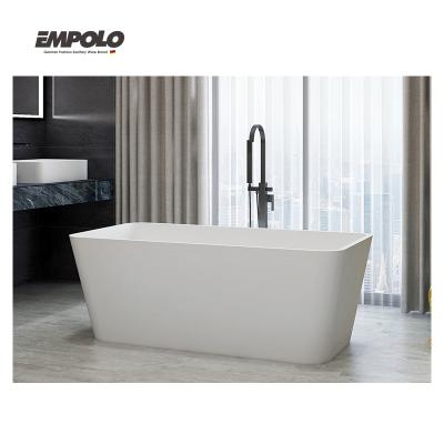 China Hotel Joint Modern American Standard Freestanding Project Bathroom Artificial Stone One Person Soaking CUPC Bathtub Bathtub for sale