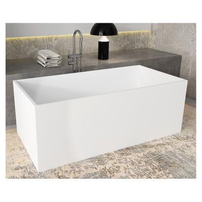 Cina Comfortable contemporary joint seamless built in bathtub built in artificial stone tub price online in vendita