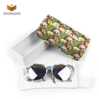 China Factory custom recyclable eyewear wholesale crate sunglass glass box packaging paper box with logo printing for sale