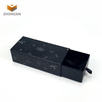 China Recyclable Custom Drawer Glass Sunglasses Box Luxury Custom Paper Packaging Box Recyclable Black Electronic Packaging Packaging for sale