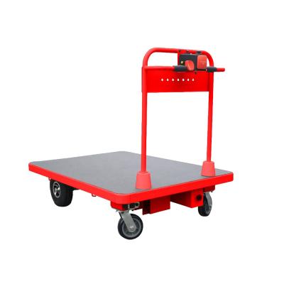 China Hotels Material Handling Equipment Motorized Platform Carrier Electric Hand Cart for sale