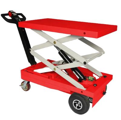 China Machines Reddot Powered Electric Hydraulic Scissor Lift Table Trolley for sale