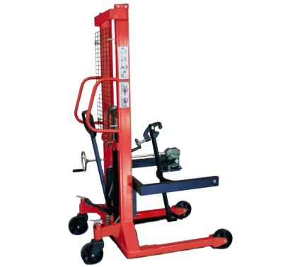 China High Quality Hotels Hydraulic Hand Lifting Equipment 450kg Drum Pusher Manual Stacker for sale