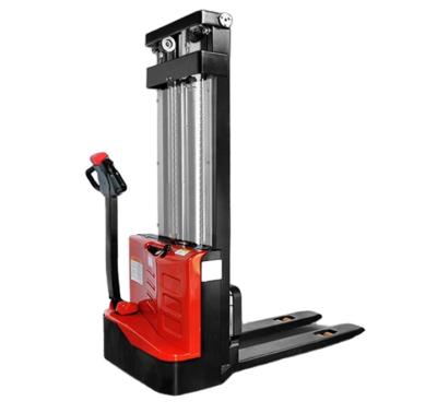 China Reddot 1000KG 1200kg Mini Full Pile Economic Warehouse Electric Pallet Stacker for sale